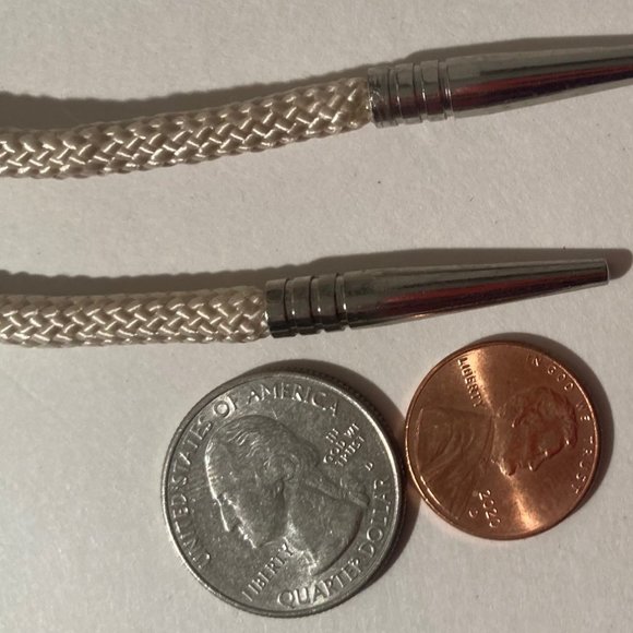 Vintage Metal Bolo Tie, Nice Purple Stone Design, 1 1/2" x 1 1/4", Nice Western - Picture 4 of 4